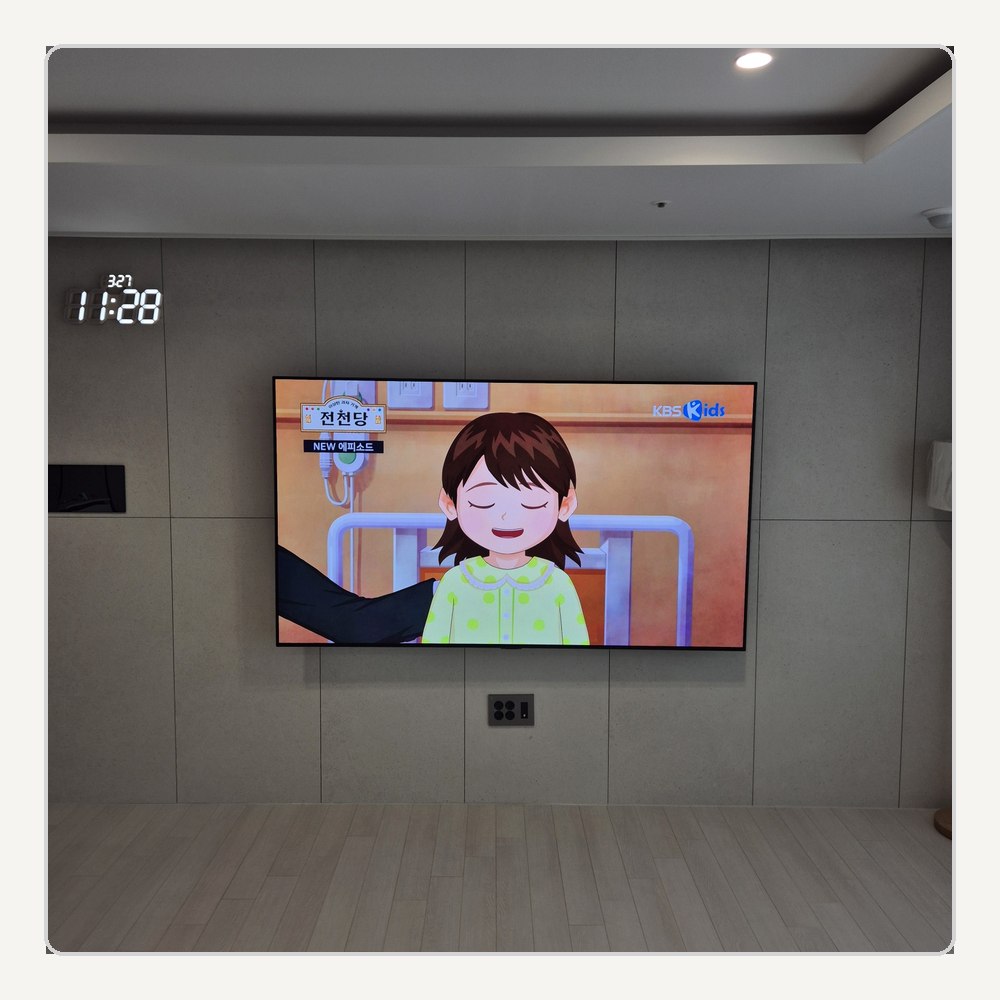 주변기기 발열과 수신을 설치 뒤 다시 확인합니다